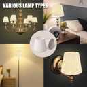 Small Lamp Shade Clip on Bulb for Candelabra Bulbs, Mini Lampshades for Chandeliers, Home Decor Barrel Beige Fabric Linen Lampshade for Table Chandelier Wall Lamp Ceiling Lamps 4x6x5 Inch (6, BEIGE)