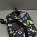 OPUX Lunch Box For Women, Insulated Large Lunch Bag Adult Work, Double Decker Lunchbox Meal Prep, Dual Compartment Leakproof Lunch Cooler, Lunch Pail Tote for Girls Kids School, Floral Gray 16 Cans