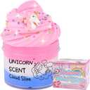 Unicorn Cloud Slime, Scented Slime Kit Kids Toys for Ages 5-7 8-13, Squishy Sensory Toy Cute Stuff for Girls Boys, Teen Girl Birthday Gifts, Party Favors Stocking Stuffers for 4 6 9 10 11 12 Years Old