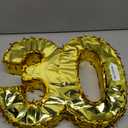 Gold Foil Number 30 Pinata for Birthday Party Decorations Centerpieces Anniversary Celebrations (Small 16.5 X 13 in) Wood