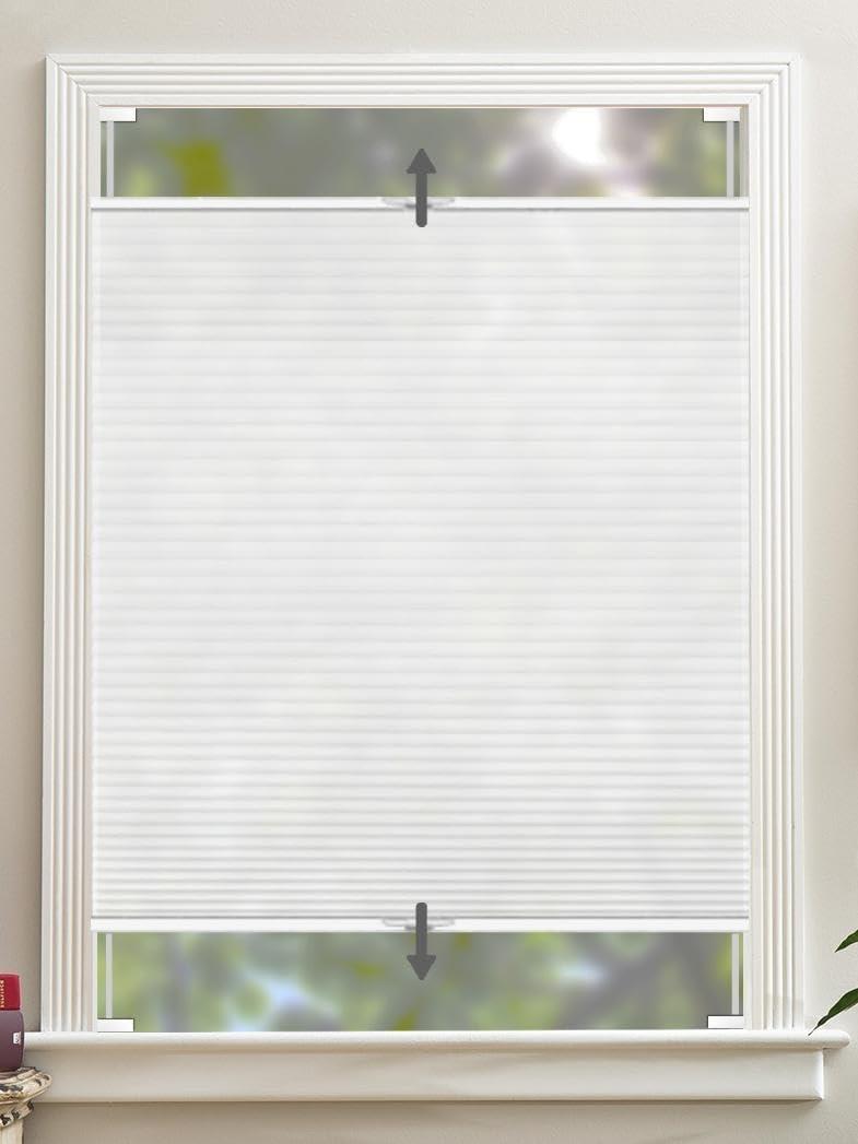 FRANK GOODMAN Light Filtering Top Down/Up Shades and Blinds: Honeycomb, Cellular, Up-Down, Top-Down, 
48"L x 46"W