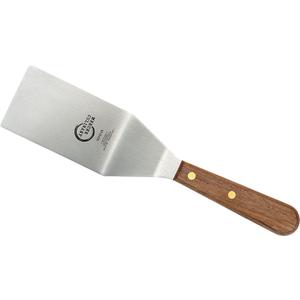 Mercer Culinary Praxis Rosewood Handle Square Edge Turner, 4 Inch x 2.5 Inch,Brown