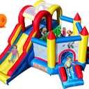 Umbalir InfIatable Bounce House for Kids 3-8 yr, Bouncy House Accommodate 4-6 Kids, Fun and Safe Indoor/Outdoor Play (12.3'Lx10'Wx6.3'H)