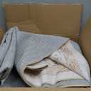 Madane 8x10 Area Rugs for Living Room, Machine Washable Vintage Rug with Non-Slip Backing, Soft Floral Print Large Throw Rugs, Thin Carpet for Bedroom Dining Room Farmhouse (8 x 10, Wood/Ivory)