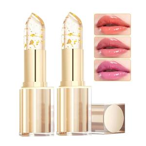 MVC Color Changing Lipstick, Gold Crystal pH Color-Changing Lipstick 24HR Transferproof Lip Gloss,Moisturizing Tinted Lip Balm,Mothers Day & Birthday Gifts for Women (2 Count)
