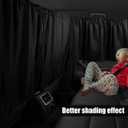 Car Privacy Curtains Set, Universal Fit Auto Blackout Curtains Baby Shades for Travel Camping Nap Sleeping in Car SUV Van (2 * Set of 3PCS Black)