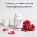 1PCSLumine Organics Collagen, Hydrolyzed Collagen Peptides Capsules,Type I,II,III,V,X with Biotin,Hyaluronic Acid Powder,Vitamin C,Non-GMO,240 Capsules (1PCS), EXP: 06/04/2028