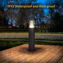 31.5" Outdoor Pathway Lights Wired, AC 100-240V Landscape Path Lights, IP65 Waterproof Driveway Lighting, 3000K LED Bollard Light, Modern Bollard Landscape Lighting for Sidewalk Lawn Garden