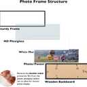 JCJMY 10x30 Picture Frame with 8x24 Mat, Display Photo 8x24 with Mat or 10 x 30 Without Mat, Wall Hanging Large 10 by 30 Poster Frame with Plexiglass, Black