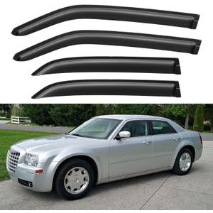 Window Visors Rain Guards Shield for 2005-2010 Chrysler 300, Out-Channel Window Vent Wind Deflectors Visors Shades for 2005-2008 Dodge Magnum