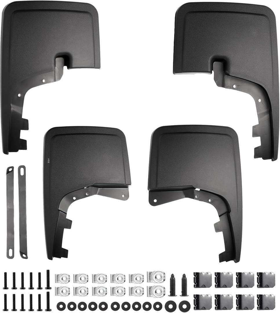Runmade Front & Rear Mud Guards Accessories - Front & Rear Mud Flaps(No Drilling Required) Mud Guards Compatible with 2021-2024 Ford F-150 (2021-2024 Ford F-150)