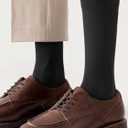 HAVE A TREE Mens Dress Socks White Long Socks For Business Men Casual Socks 3-12Pack (One Size)