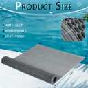 Tondiamo Drainage Pool Flooring Mats Swimming Pool Non Slip Mat PVC Splash Matting Mesh Hollow Doormat Roll for Outdoor Indoor Patio Restaurant Garage Kitchen Bathroom Bars(3 x 10 ft,Grey)