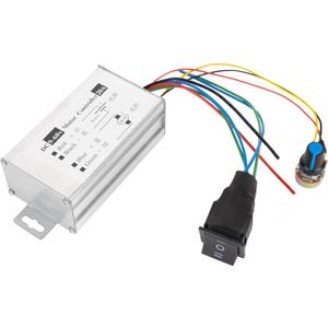 2 x BlueStars DC Motor Speed Controller 9-60V 12V 24V 36V 48V 60V 20A 25KHZ PWM Motor Speed Controller with Forward-Brake-Reverse Switch & Adjustable Potentiometer