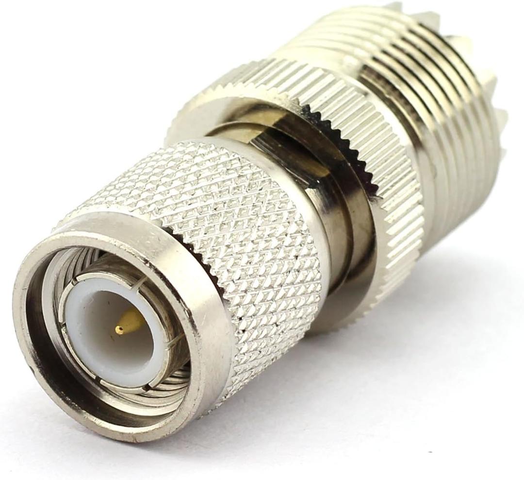 DGZZI 2-Pack TNC Male to UHF Female RF Coaxial Adapter TNC to UHF Coax Jack Connector