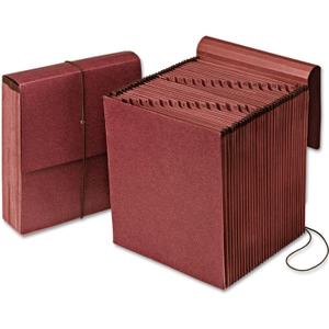 Pendaflex Vertical Reinforced Daily 1-31 /31 Pocket Reinforced Expanding File, Letter Size, 1 Each (14004),Red Fiber