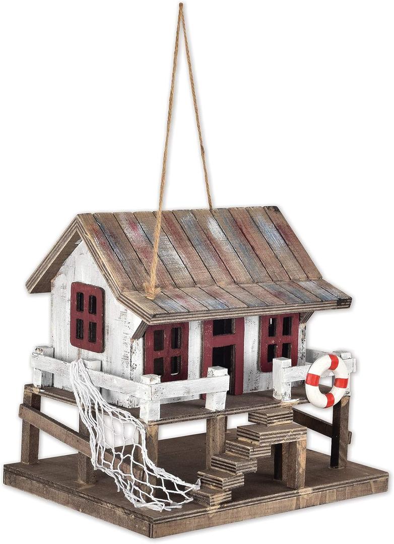 Sunset Vista Designs for The Birds Decorative Birdhouse, Vintage Coastal Cabin
