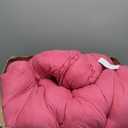 Blazing Needles Microsuede Tufted High Back Chair Cushion, 48" x 24", Berry Berry