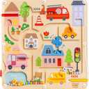 Nene Toys Magnetic Maze Board Toddler Travel Toy 2+ Montessori Busy Board Alternative Bead Maze Puzzle with Tethered Stylus Quiet Car/Plane Activity Fine Motor Skills, Hand-Eye Coordination