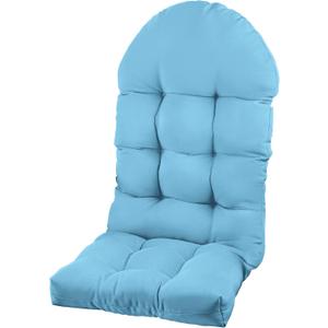 Adirondack Chair Cushion, Rocking Chair Cushion 44x19.4x4 inch, High Back Patio Cushions of Upper and Lower with Ties, Sunscreen and Fade-Resistant (Baltic Sea, 1)
