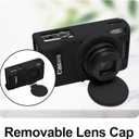 Easy Hood Case for Canon PowerShot IXY 650/ELPH 360 Camera, Soft Silicone Camera Cover with Removable Lens Cap, Slim Fit Anti-Scratch Carrying Protective Case Camera Body Skin Sleeve (Black)