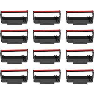 Bigger 12-Pack ERC30 ERC-30 ERC 30 34 38 B/R Compatible Cash Register Ink Ribbon Used for ERC38 NK506 TM-U220 M188B, BTP-M300, GRC-220BR SBR-275 (Black and Red)