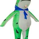 Stegosaurus Inflatable Costume Adult Frog Halloween Cute Animal Costumes Funny Blow Up Suit for Men Women Cosplay Party