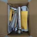 Metal Food Grinder Attachment for KitchenAid Stand Mixer, AMZCHEF Meat Grinder Attachments Included 3 Sausage Stuffer Tubes & Holder, 4 Grinding Plates, 2 Grinding Blades, Burger Press, Cleaning Brush