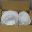 BESTVIP 200PCS Gold Plastic Plate, Disposable Party Plates with 100 Dinner Plates and 100 Dessert Plates, Plastic Plates for Party, Wedding and Birthday