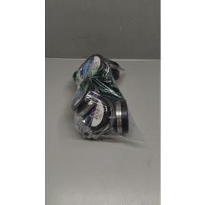 3952x10 Flexible Pvc Pipe Cap with Stainless Steel Clamps, 3 Inch Black (Pack of 10)