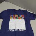 Funny Birthday - It's My 10th Birthday Sign My Shirt Kids T-Shirt (Navy)