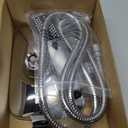 High Pressure Rain Shower Head, 7 Spray Modes Rain Shower Heads with Handheld Spray Combo, Dual Showerhead with 10 Inch Rainfall Spray, Detachable Hand Held Shower, Stainless Steel Hose, Power Wash (Chrome)