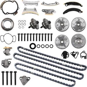 3.6 Timing Chain Kit with VVT Sprockets Compatible with Chevrolet Equinox GMC Cadillac Buick Pontiac Saturn Saab Suzuki 2.8L 3.0L 3.6L Engine 2006-2016 Replaces# 9-0753S 9-0753sx