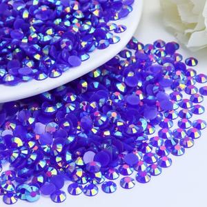 2000PCS 4mm Resin Flatback Rhinestone, Dark Purple AB Color Flatback Jelly Resin Rhinestones for Mugs, Bottles, Tumblers, Craft Decoration, Loose Bling Glitter Diamond Stone