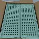 SNSLXH 5 Pack Stackable Closet Organizer Box, Multifunctional & Foldable Closet Storage Basket for Bathroom Kitchen Laundry Room Wardrobe Storage, Space-Saving Clothes Storage Drawer Organizer, Green