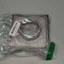 Funmit 4'' Metal Dryer Vent Cover with Metal Mesh Screen, 7"x7" Outdoor Stainless Steel Louvered Vent Cover Includes 4 Screw for Easy Installation