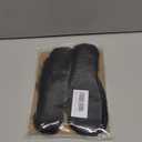 Black Sheepskin Insoles Women's Premium Think Wool Fur Fleece Inserts Cozy & Fluffy 7