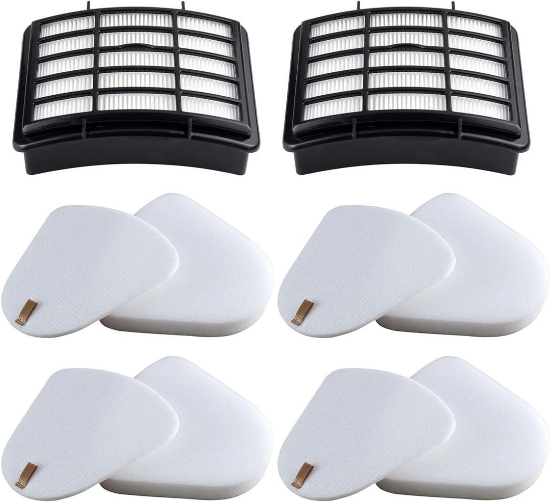 2 HEPA + 4 Foam & Felt Filters Compatible with Shark Navigator Lift-Away Deluex NV350, NV351, NV352, NV355, NV356E, NV357, NV360, NV370, NV391, UV440, UV490, UV540, Part # XFF350 & XHF350
