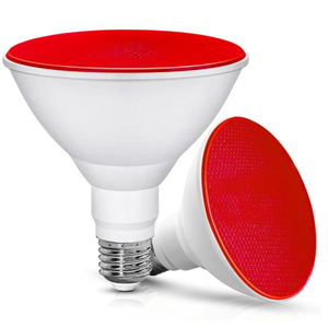 Flaspar Par38 Red Flood Light Bulb  Party Decoration, Porch, Home Lighting, Holiday Lighting, Light Bulb Outdoor Indoor, 2 Pack