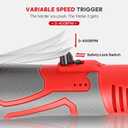 Cordless Electric Ratchet Wrench, 3/8" 18V Electric Ratchet Wrenches Set, 45 ft-Lbs 400RPM Cordless Ratchet Wrench with 2 Pack 2000mAh Lithium-Ion Battery, 7 Sockets Wrench and Charger