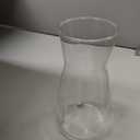 Thenshop 10 Pcs 8'' Tall Clear Flower Vase Wide Mouth Crystal Glass Boho Decorative for Centerpieces Bulk Tall Vase for Flower Bouquets Rustic Home Decor Wedding Housewarming Gift (Clear)