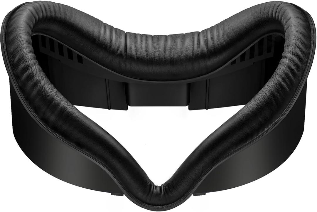 SUPERUS Facial Interface & Face Cover Pad for Meta Quest 3 - VR Accessories Compatible with Meta/Oculus Quest 3, One-Piece Anti-Light Leakage Soft Leather PU Face Cushion Pad for Quest 3