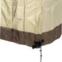 MECCANIXITY Air Conditioner Cover 36 x 36 x 39 Inches Oxford Cloth Waterproof for Outdoor Units Square AC Cover Beige Brown