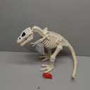 15.5" Animated T-Rex Skeleton Halloween Decoration with Light & Sound