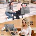 LOVEVOOK Diaper Bag Set, 3-Piece Set with Laptop Pocket, Cooler Bag & Changing Pad, Fits Most Breast Pumps, Grey, 15.7" x 8" x 11", For Mothers, Newborn - 3 Years