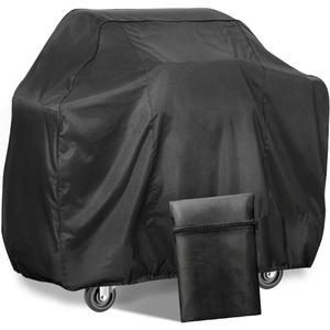 Outdoors 60 inch Grill Cover Waterproof Heavy Duty 420D Polyester BBQ Gas Grill Cover with Adjustable Hem Drawstring for Weber Char-Broil Monument Nexgrill