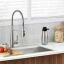 AIKE 15fl.oz Stainless Steel Liquid Soap Dispenser for Dish and Hand Soap