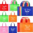 Sweetude 30 Pcs Bible Verses Non Woven Bags Bulk Christian Religious Gift Bag Reusable Goodie Treat Bags with Handles for Kids Church Christian Religion Gift, 1 count