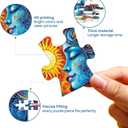 3 x 300 Piece Puzzles for Adults,Cool Solar and MoonPuzzle for Adults Kids Seniors,Recycled Cardboard Unique Flowers Puzzle 300 Piece,Challenging Family Game Great Gift for Family Friends,20.5 x 15 in