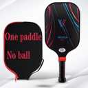 Vkoksa Pickleball Paddles Set for Intermediate, USAPA Approved 7.6oz Lightweight Carbon Fiber Pickleball Equipment, 5.5IN Handle&16mm Durable Honeycomb Core